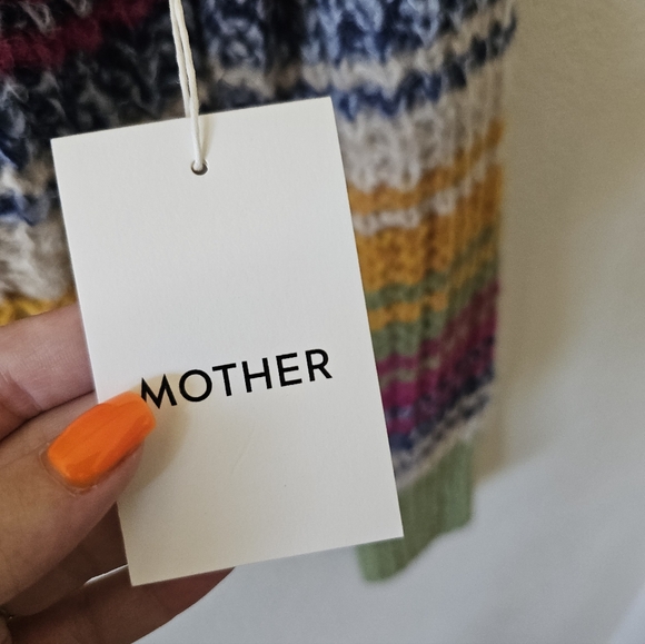 NEW Mother The Inset Puff Sleeve Jumper In Tripped Up - Picture 4 of 8